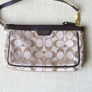 Gently used coach wristlet